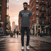 Load image into Gallery viewer, FAITH OVER FEAR (D) Men's T-shirt
